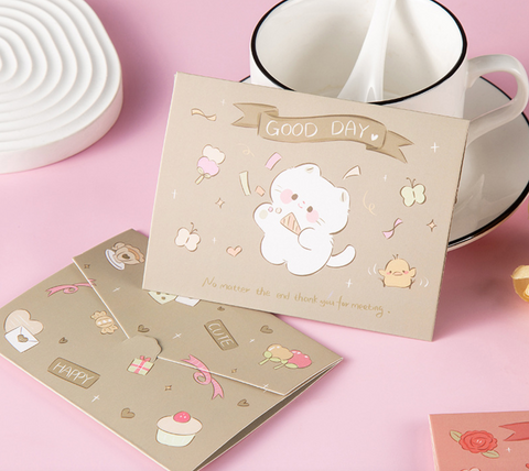 Three Fold Rabbit Card