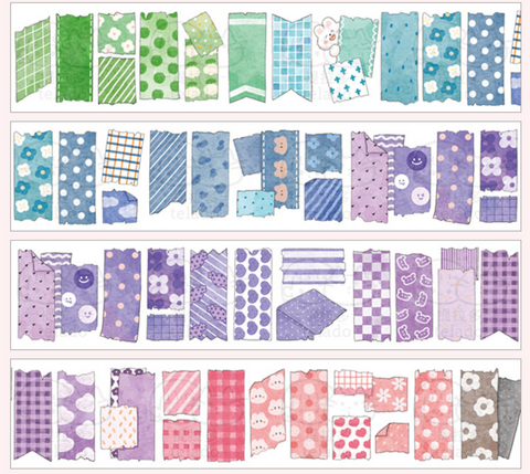Telado Washi Pattern Stripe Tape