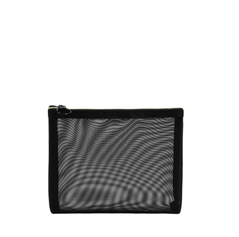Black Mesh Cosmetic Storage Bag
