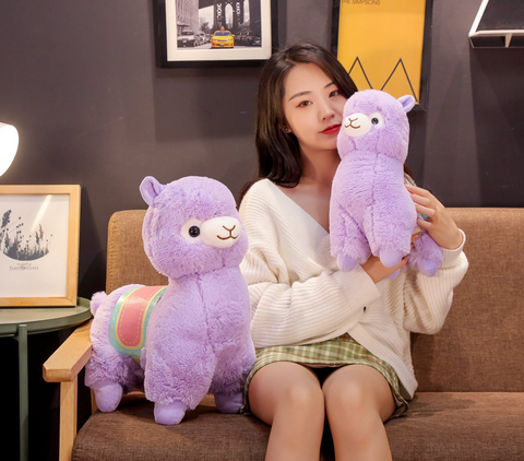 Cute Saddle Alpaca Plush 35cm