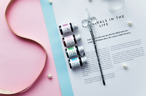 Spiral Glass Dip Pen Set