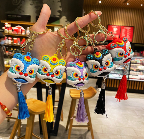 Lion Dance Keychain