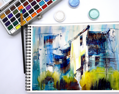 Potenatate Watercolor Sketchbook Rough Grain