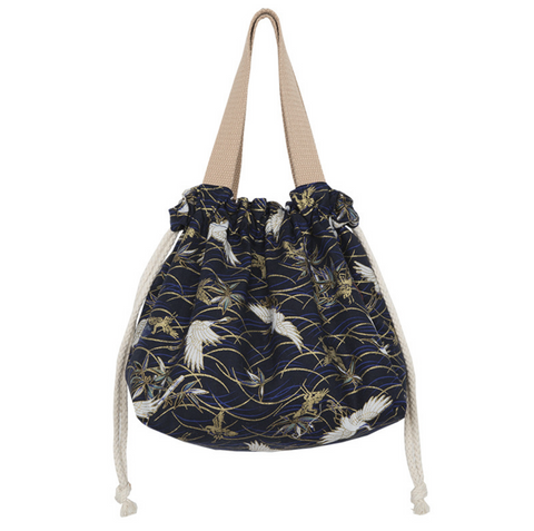Drawstring Canvas Tote