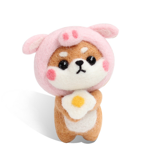 Sweet Shiba Inu Needle Felt Set