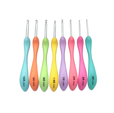 Curved Handle Crochet 8 Set