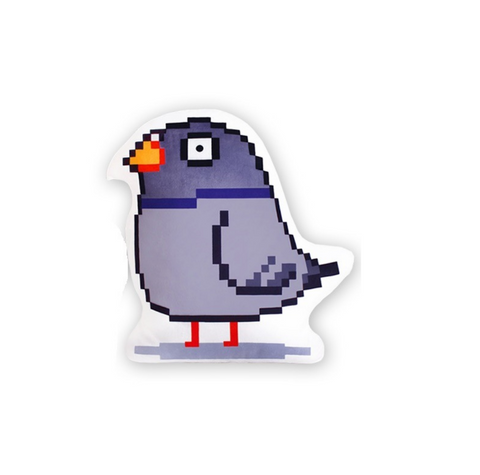 Pixel Bird Pillow Cushion 38cm