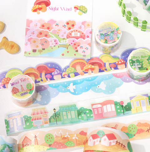 Cardlover Happy Neighbourhood Scene Washi Sticker