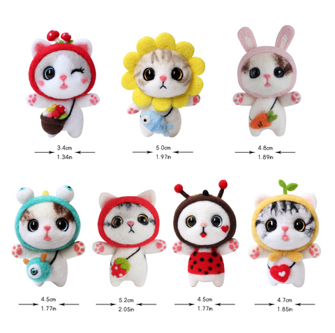 Dress Up Kitty Needle Felt Set