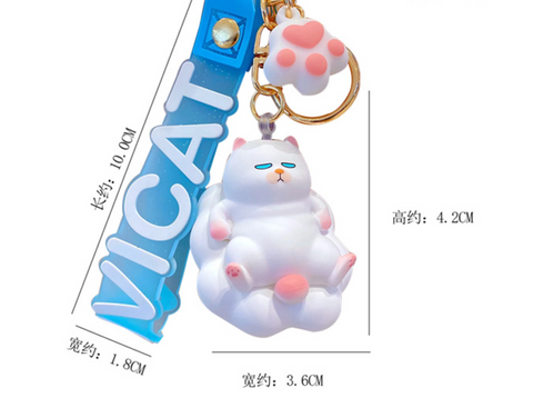 Vicat Grump Cat Keychain