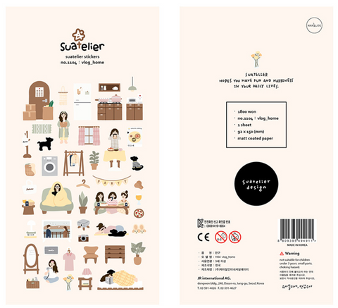 Suatelier Sonia Vlog Home Sticker