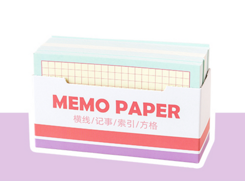 Memo Paper Cards