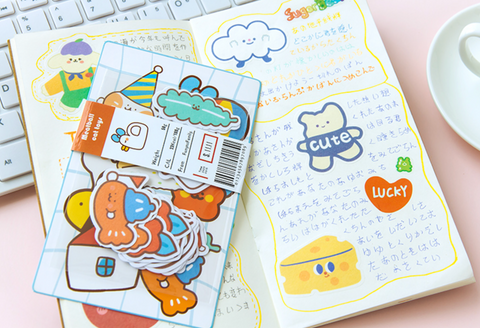 Jiyu Message Cute Bear Stickers