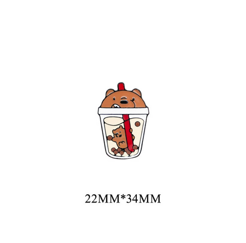 BareBears Bubble Tea Pin