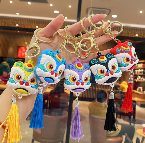 Lion Dance Keychain