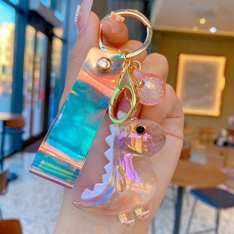 Crystal Dinosuar Keychain