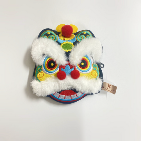 Chinese Lion Plush Coin Bag
