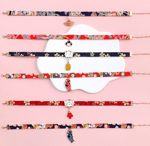 Geisha Red Choker