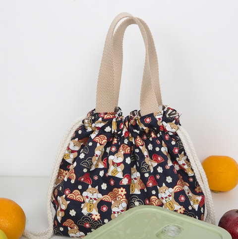 Drawstring Canvas Tote