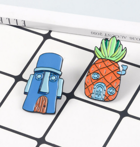 Spongebob Homes Pin