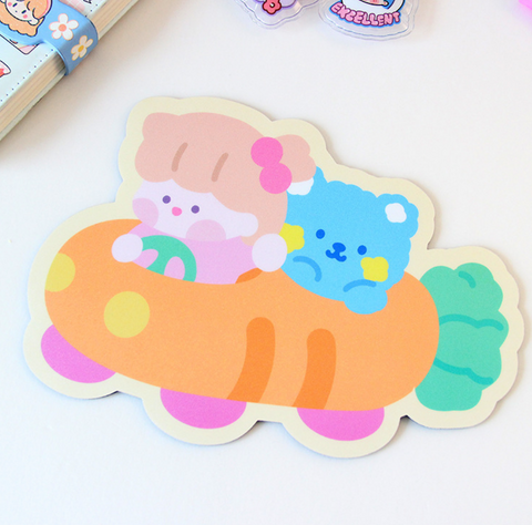 Cute Cartoon Party Mouse Pad