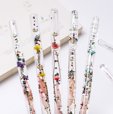 Glitter Liquid Glass Dip Pen Set