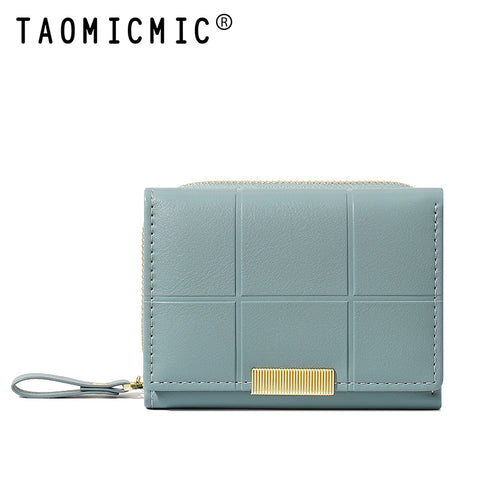 Square Gold Three Fold Wallet