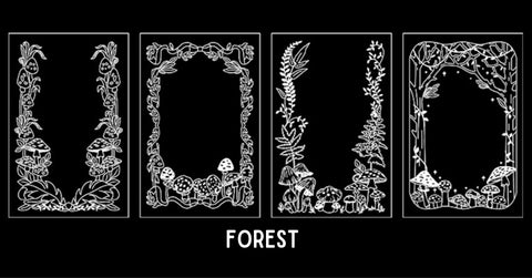 Infeel.Me PET Shiny Frame Stickers