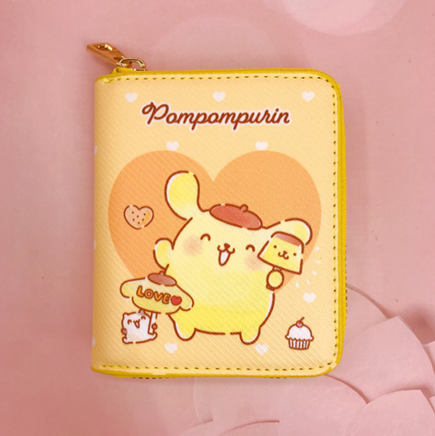 Sanrio Heart Zipper Short Wallet