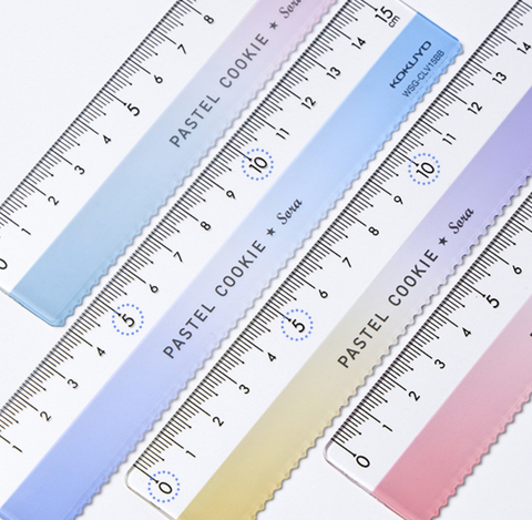Kokuyo Campus Pastel Cookie Ruler 15cm