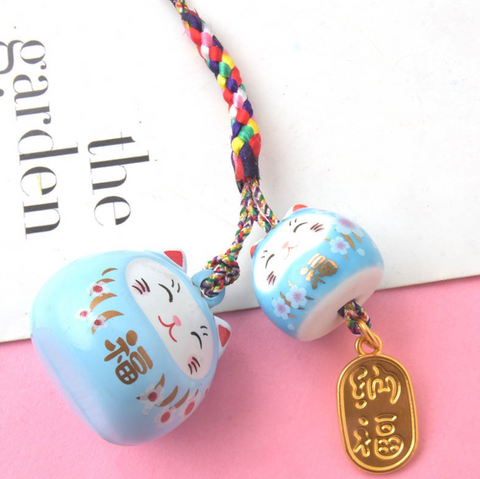 Gemini Lucky Cat Pearlescent Charm