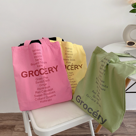 Grocery Canvas Tote