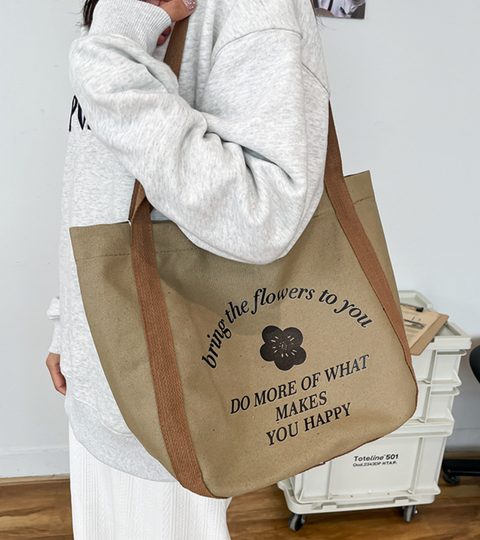 Flowers Canvas Tote