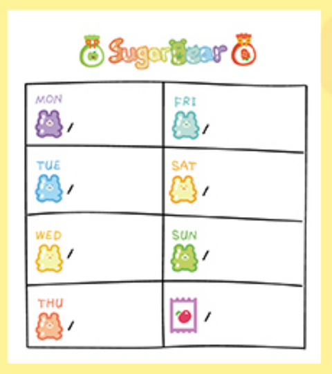 Jiyu Sugar Bear Note Paper