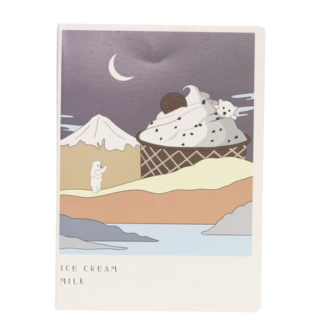 Ice Cream Animals 16K Notebook