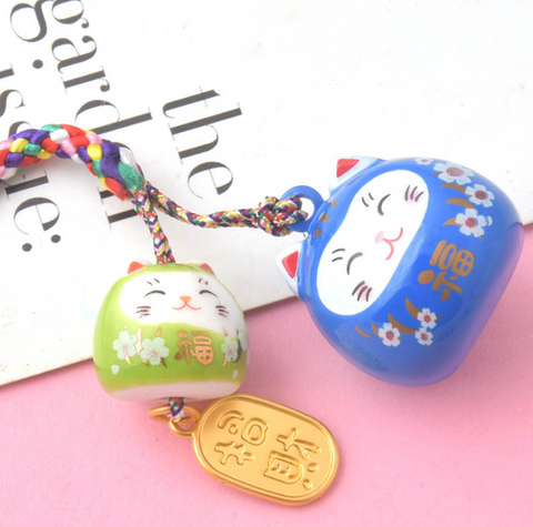 Gemini Lucky Cat Pearlescent Charm