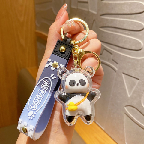 Rainbow Animal Bear Keychain