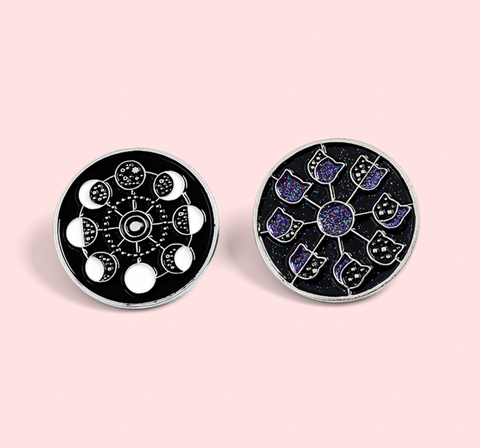 Waning Moon Pin