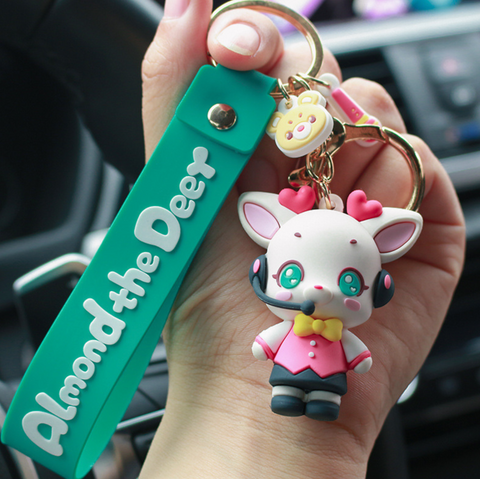 Almond Deer Keychain