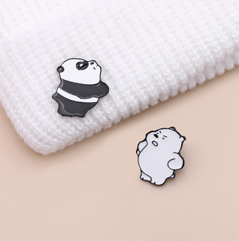 Pouty Bare Bears Pin