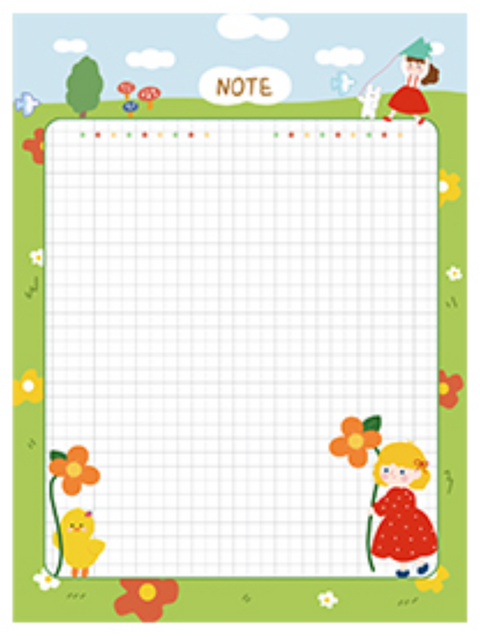 Jiyu Flora Note Paper