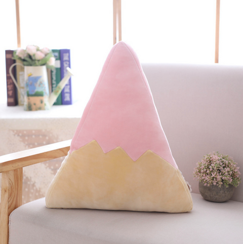 Pink Mountain Plush Cushion 30cm