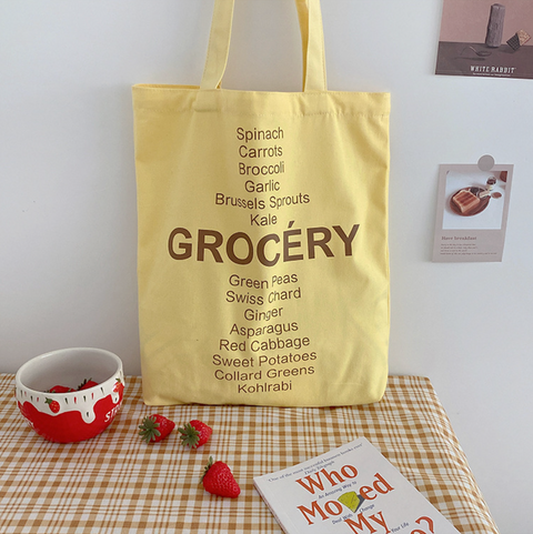 Grocery Canvas Tote