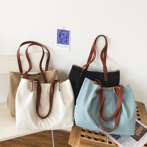 Canvas Tote Brown Strap