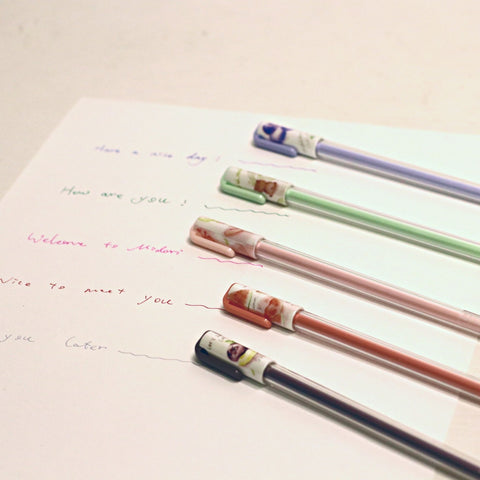 5 Fruits Color 0.38mm Gel Ink Pen