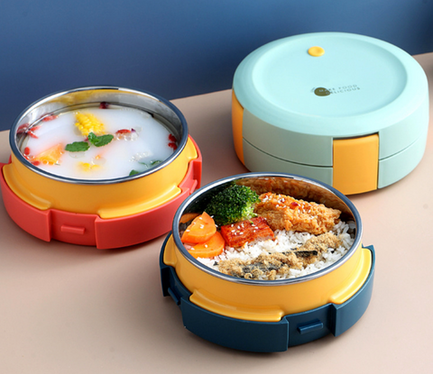 Make Food Delicious Round Lunch Box 750ml