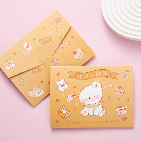 Three Fold Rabbit Card