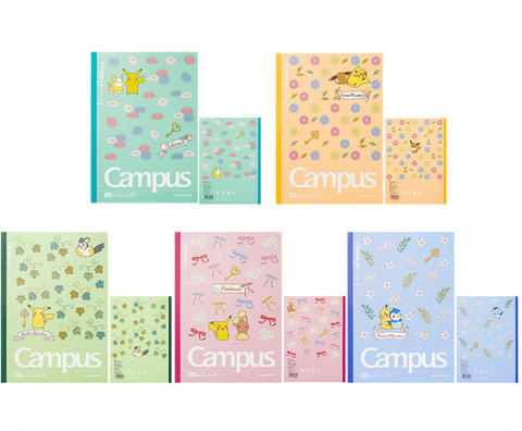 KOKUYO Pokemon B5 Lined Little Pattern 8mm Notebook