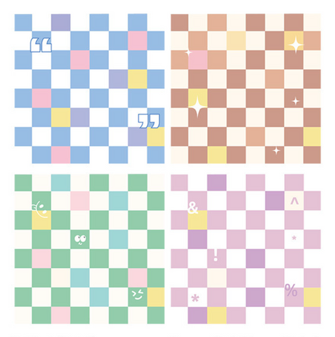 Jiyu Checkerboard Note Paper
