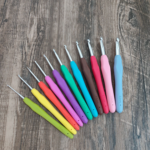 Aluminum Crochet Hook 11 Set 2-8mm